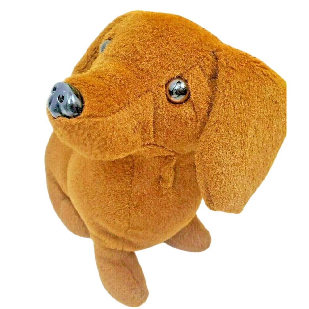 Dan Dee Dachshund Weiner Dog 8" Plush Dark Brown Puppy Stuffed Animal Toy Soft